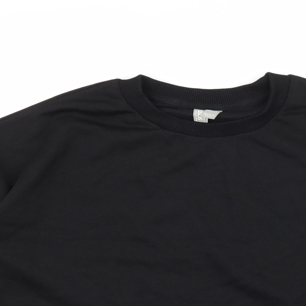 ASOS Womens Black  Jacquard Pullover Sweatshirt Size 6