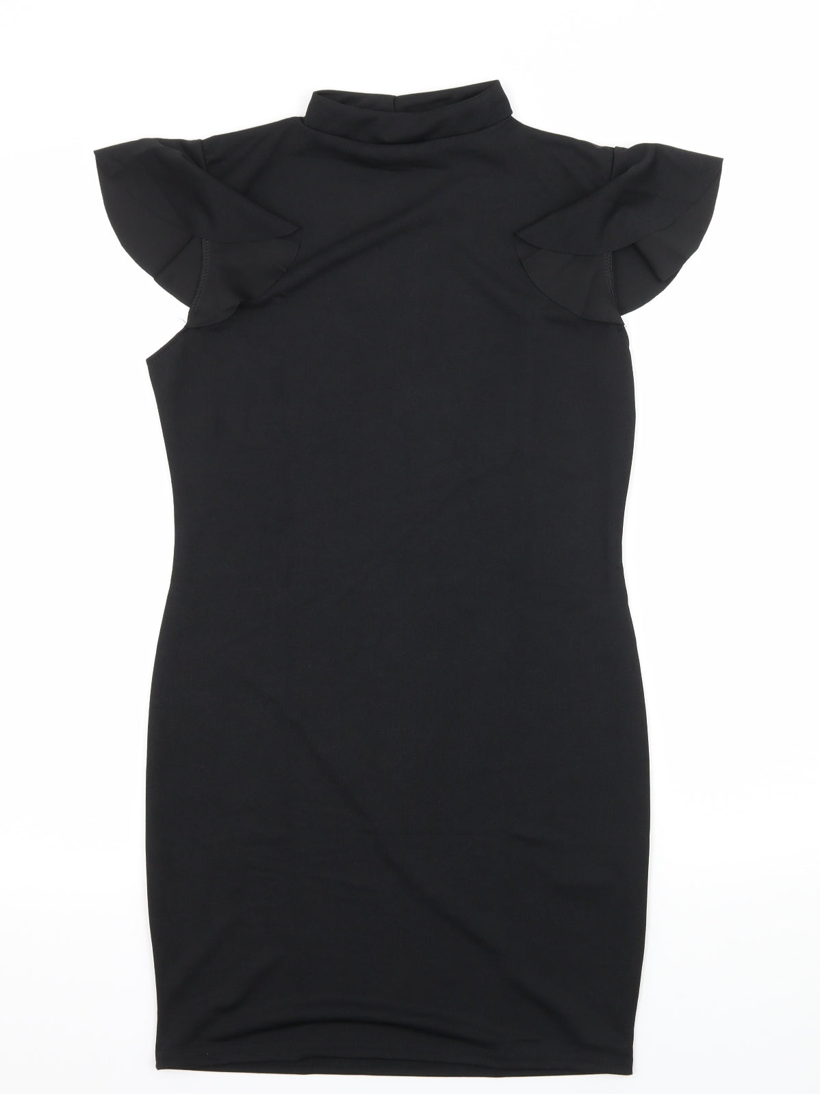 PRETTYLITTLETHING Womens Black  Jersey Bodycon  Size 14