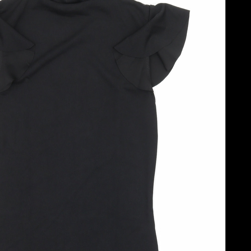 PRETTYLITTLETHING Womens Black  Jersey Bodycon  Size 14