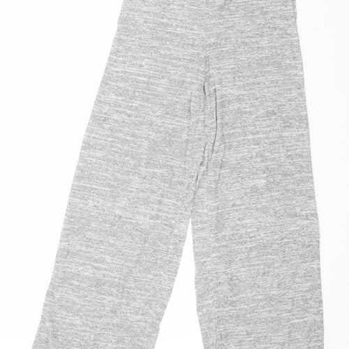 PRETTYLITTLETHING Womens Grey  Knit Trousers  Size 4 L27 in