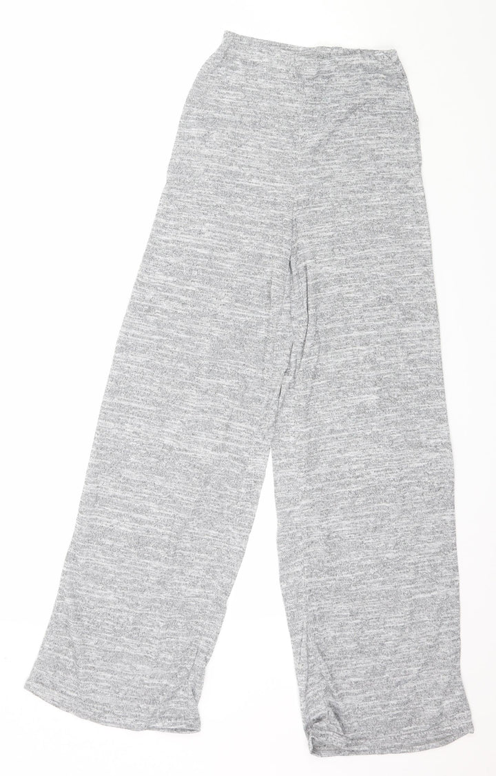 PRETTYLITTLETHING Womens Grey  Knit Trousers  Size 4 L27 in
