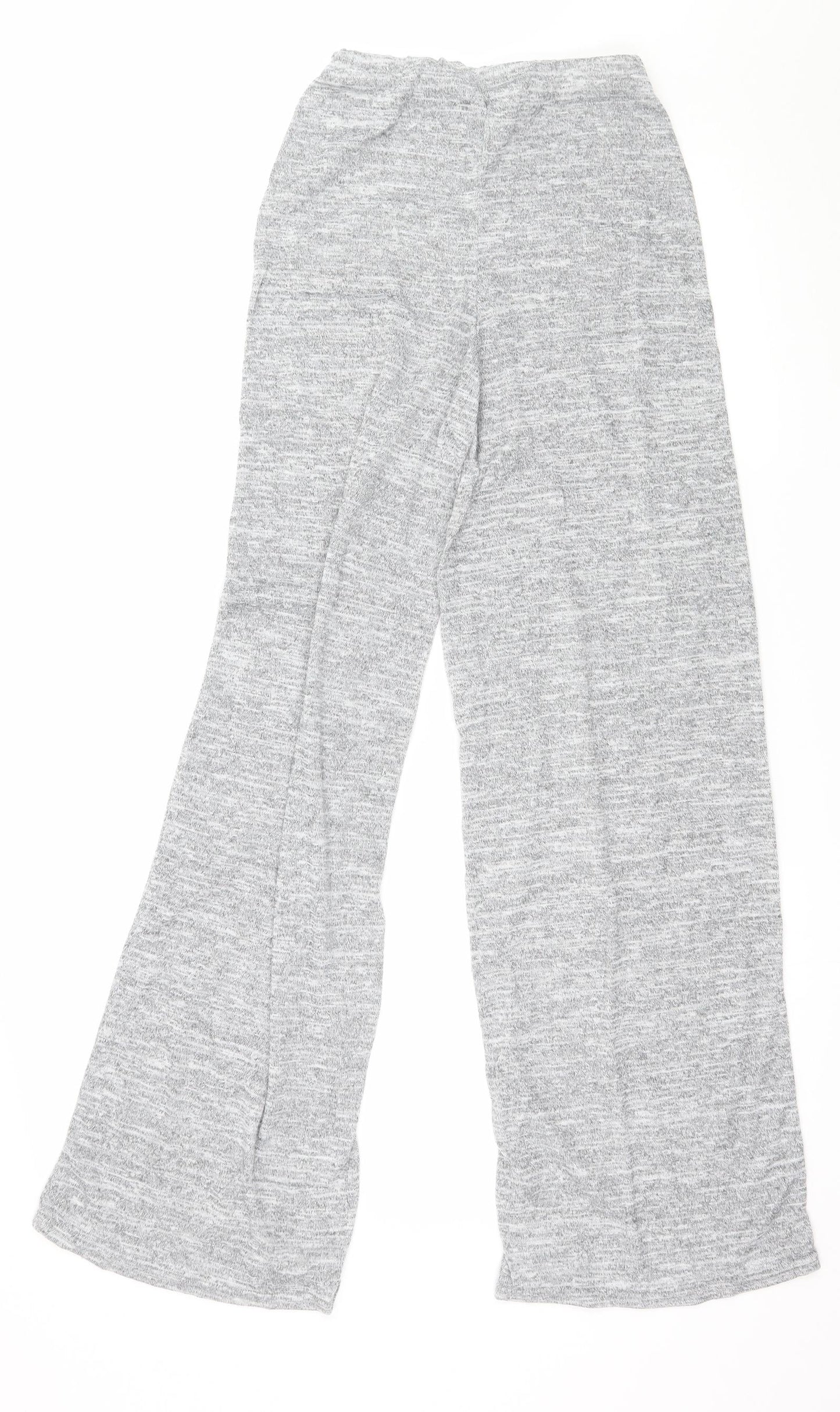 PRETTYLITTLETHING Womens Grey  Knit Trousers  Size 4 L27 in