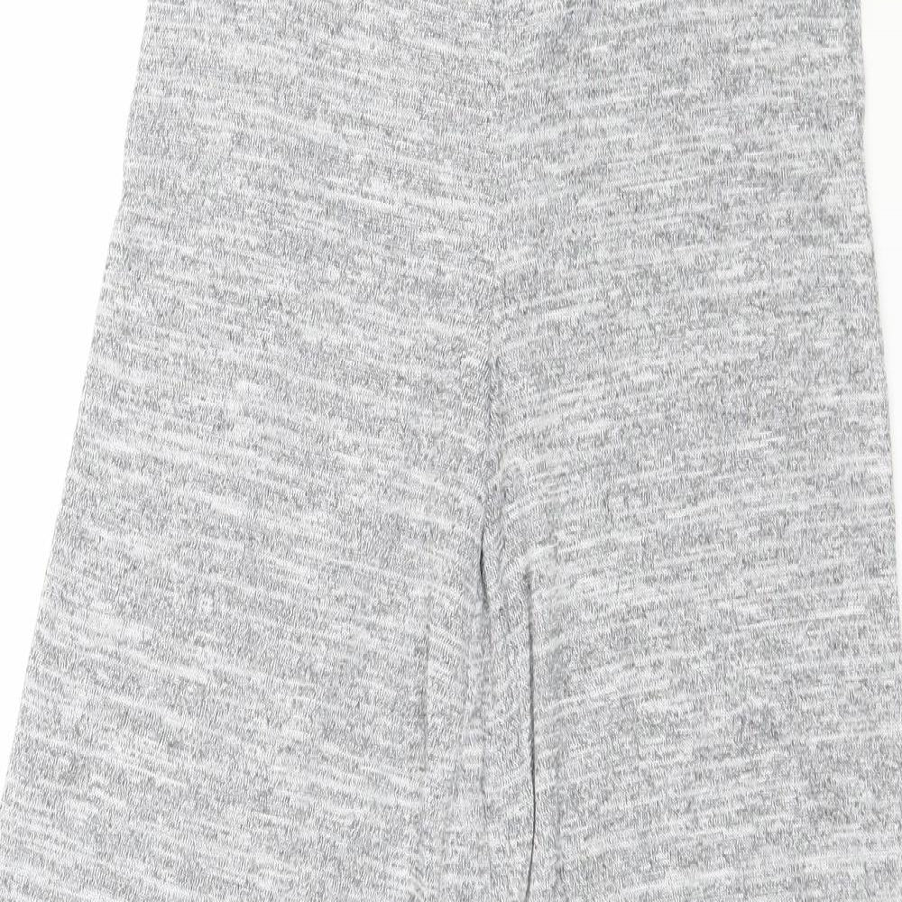 PRETTYLITTLETHING Womens Grey  Knit Trousers  Size 4 L27 in
