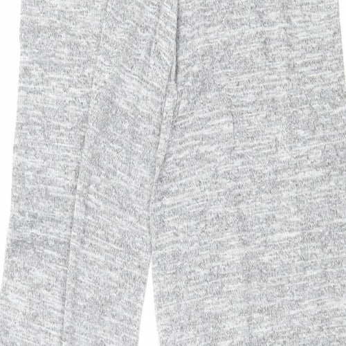 PRETTYLITTLETHING Womens Grey  Knit Trousers  Size 4 L27 in