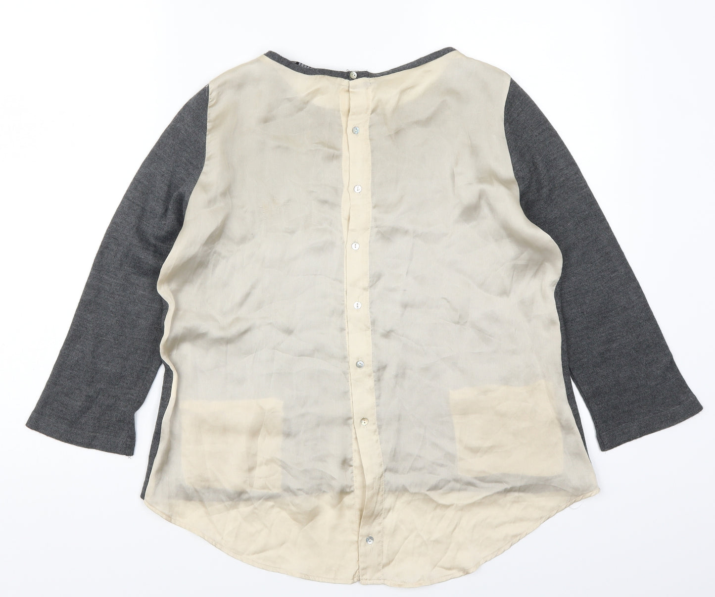 Zara Womens Grey   Pullover Jumper Size M