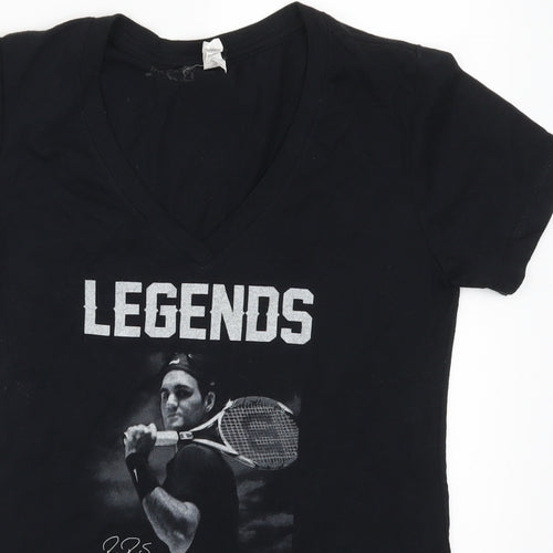 Next Level Womens Black   Basic T-Shirt Size M  - Legends are Born in July