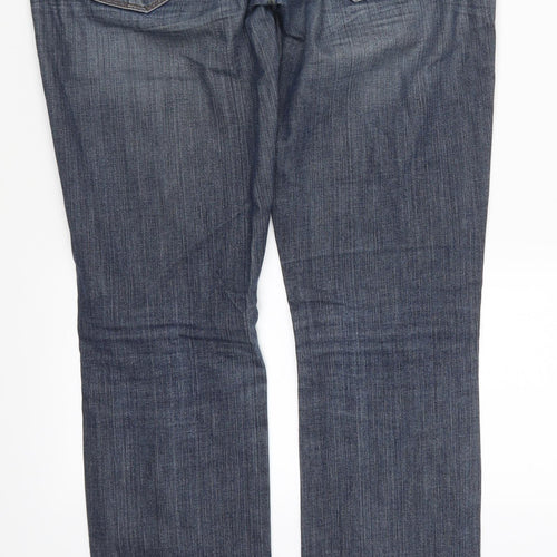 Lee Mens Blue  Denim Straight Jeans Size 34 L34 in