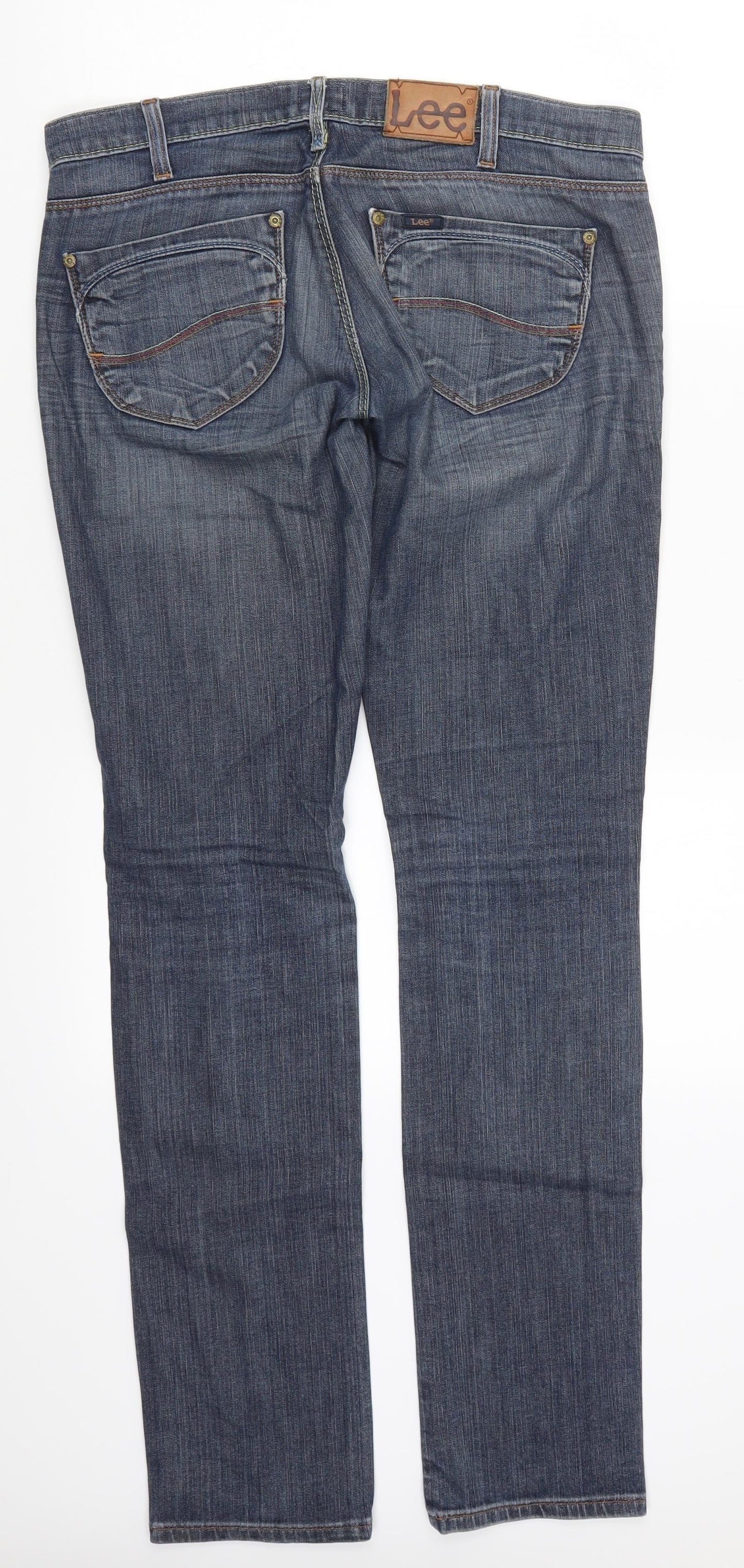 Lee Mens Blue  Denim Straight Jeans Size 34 L34 in