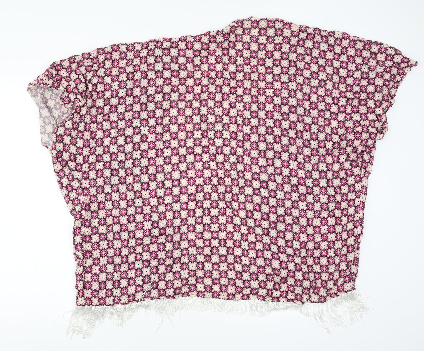 Atmosphere Womens Pink Floral  Kimono Jacket Size XL