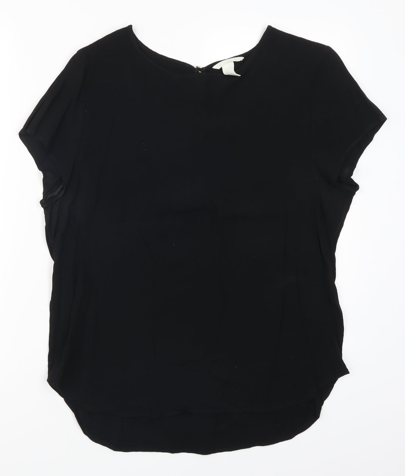 H&M Womens Black   Basic T-Shirt Size 14