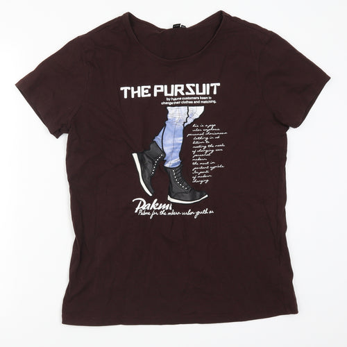 Preworn Girls Brown   Basic T-Shirt Size 2XL  - The Pursuit Sneakers
