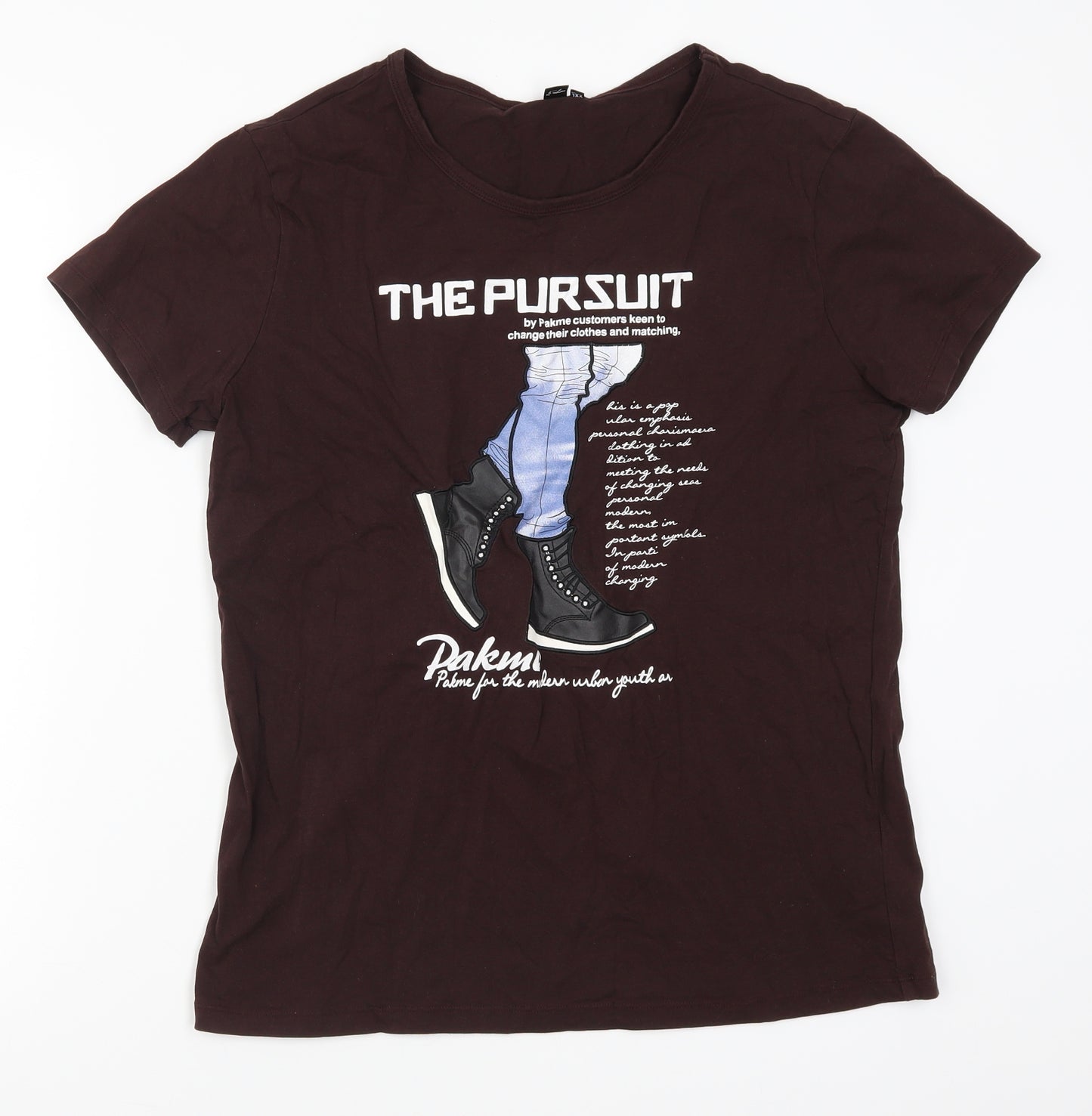 Preworn Girls Brown   Basic T-Shirt Size 2XL  - The Pursuit Sneakers