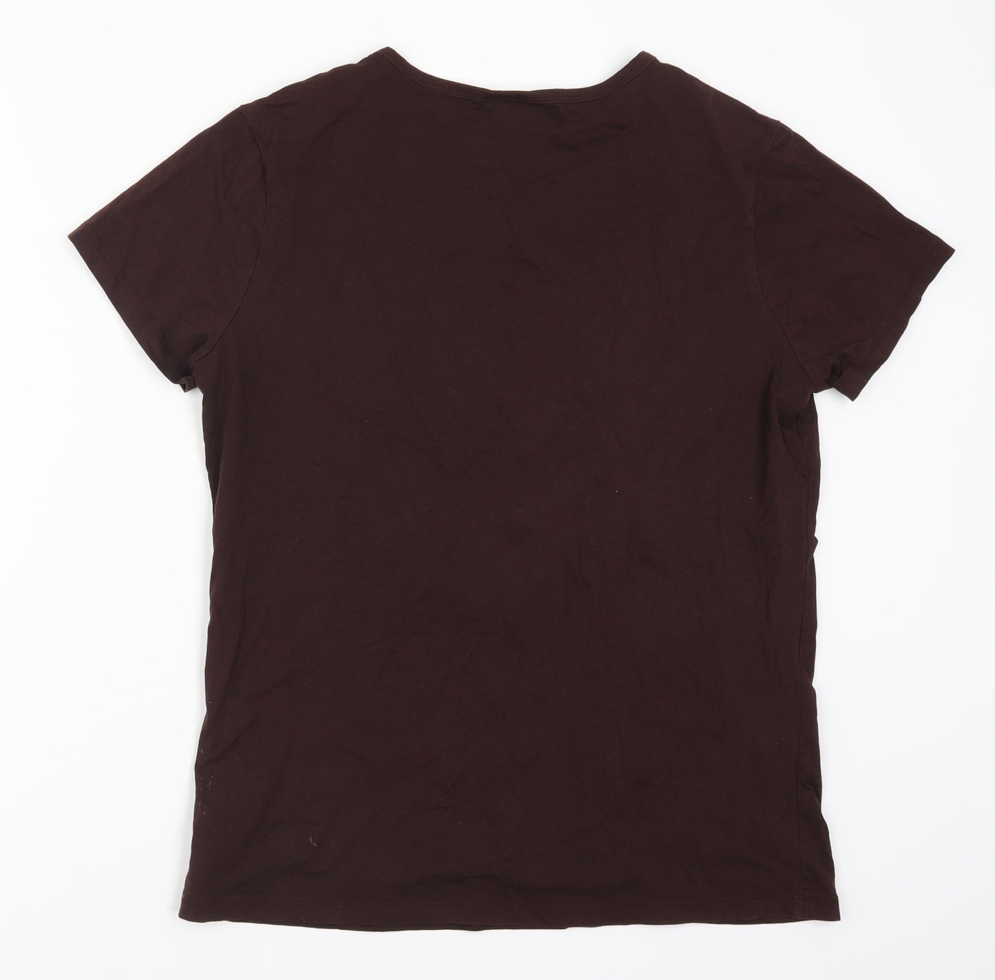 Preworn Girls Brown   Basic T-Shirt Size 2XL  - The Pursuit Sneakers