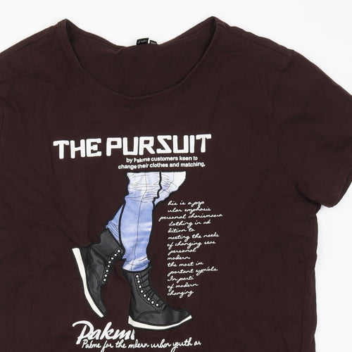 Preworn Girls Brown   Basic T-Shirt Size 2XL  - The Pursuit Sneakers