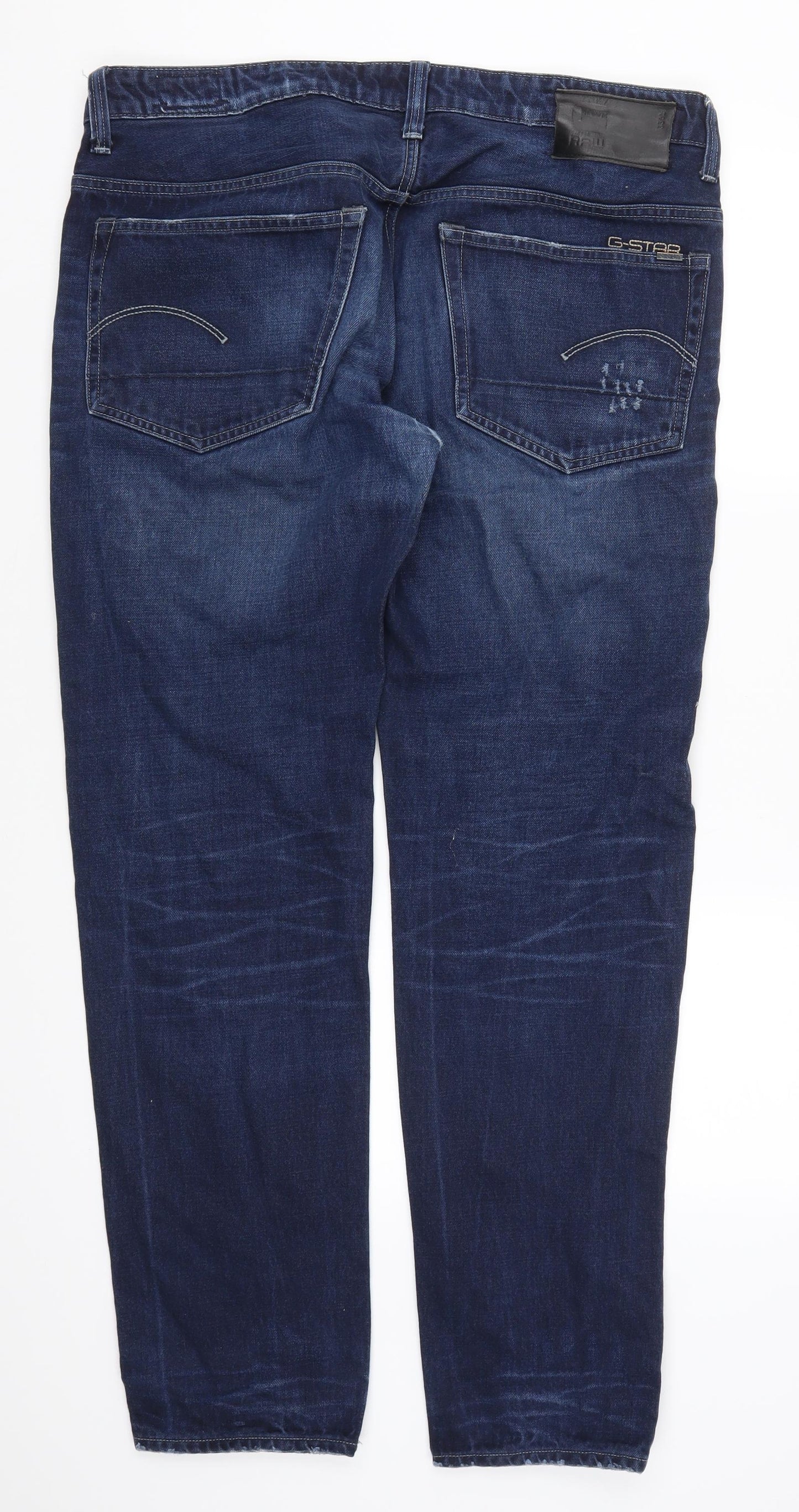 G-Star Mens Blue  Denim Straight Jeans Size 38 L34 in