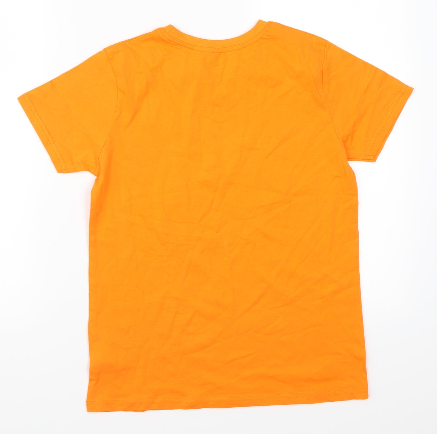 Primark Boys Orange   Basic T-Shirt Size 10-11 Years  - Santa Cruz