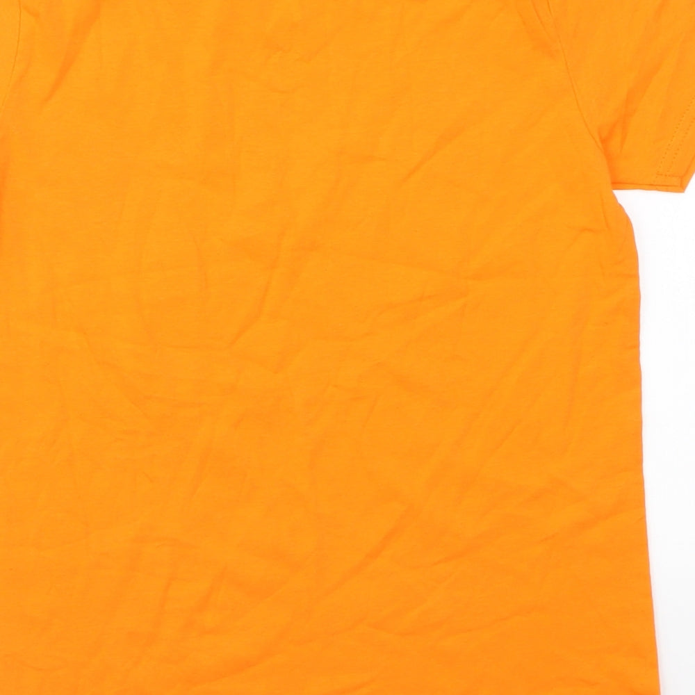 Primark Boys Orange   Basic T-Shirt Size 10-11 Years  - Santa Cruz