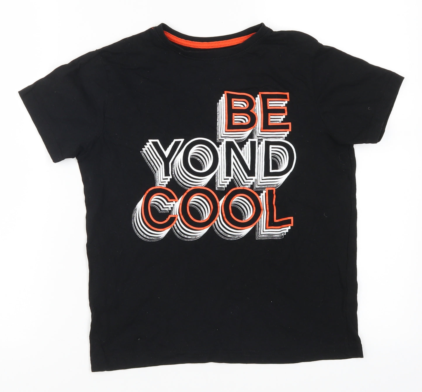 Primark Boys Black   Basic T-Shirt Size 9-10 Years  - Be Yond Cool