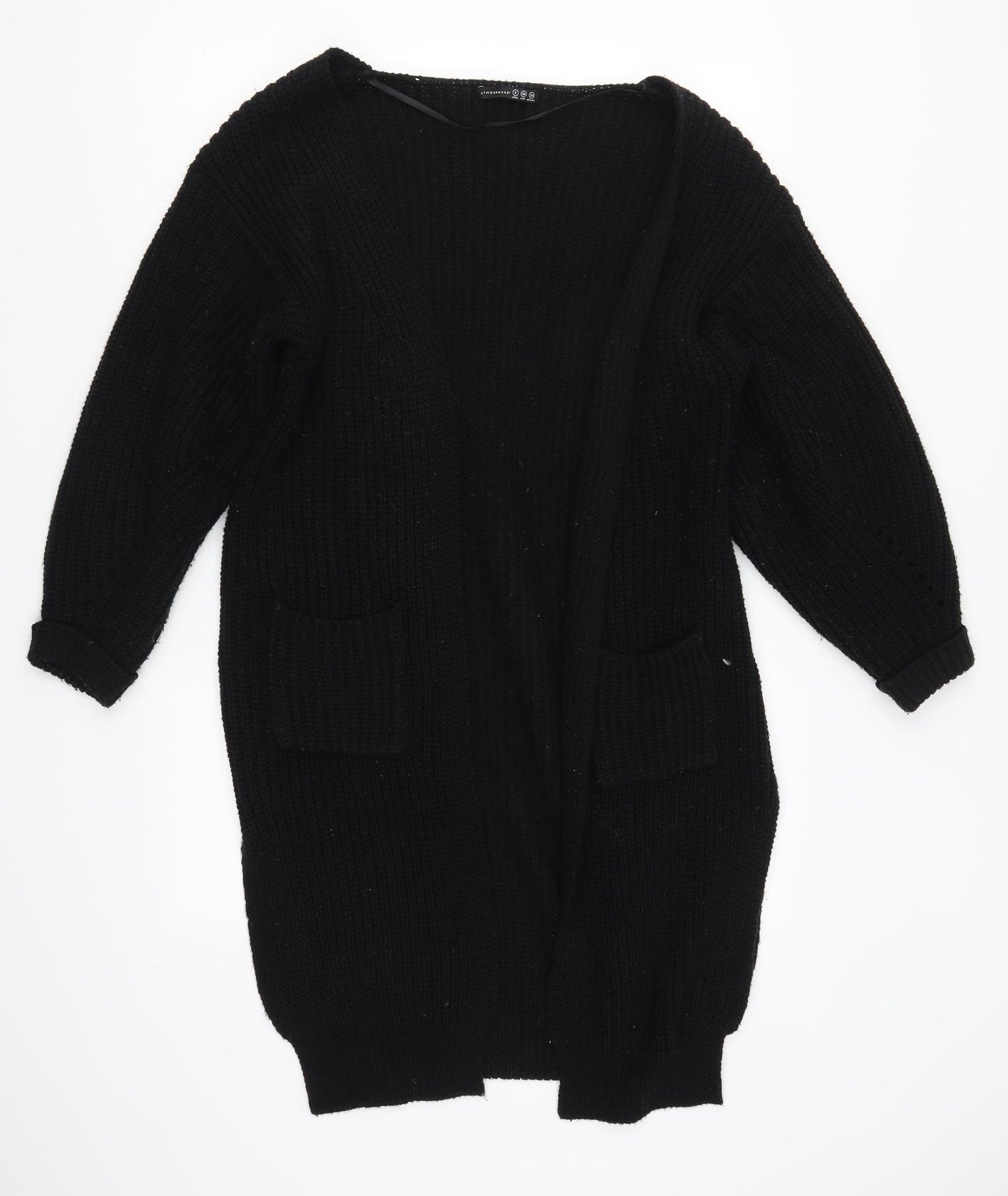 Atmosphere Womens Black  Knit Cardigan Jumper Size 8