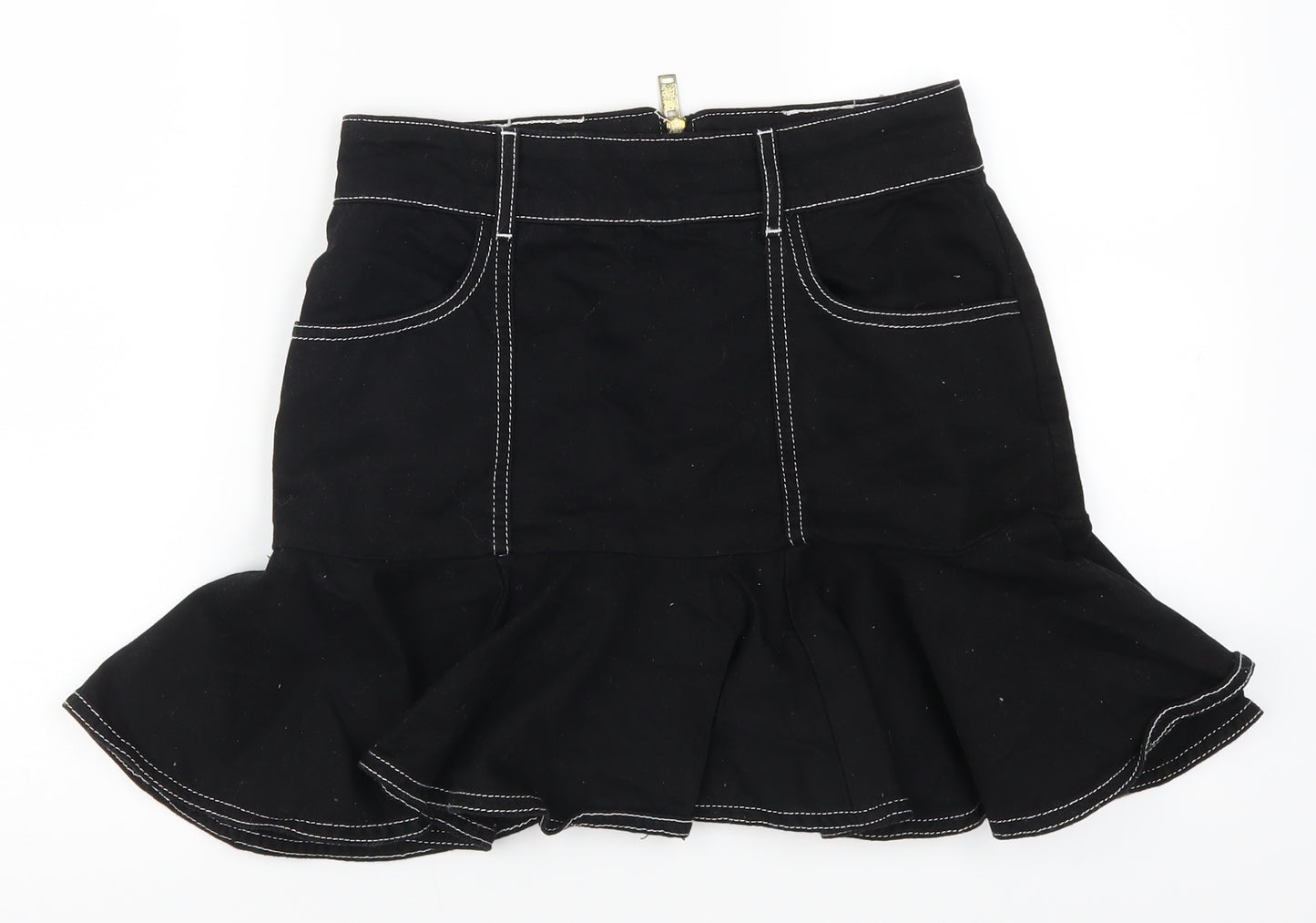 River Island Womens Beige  Denim Mini Skirt Size 10