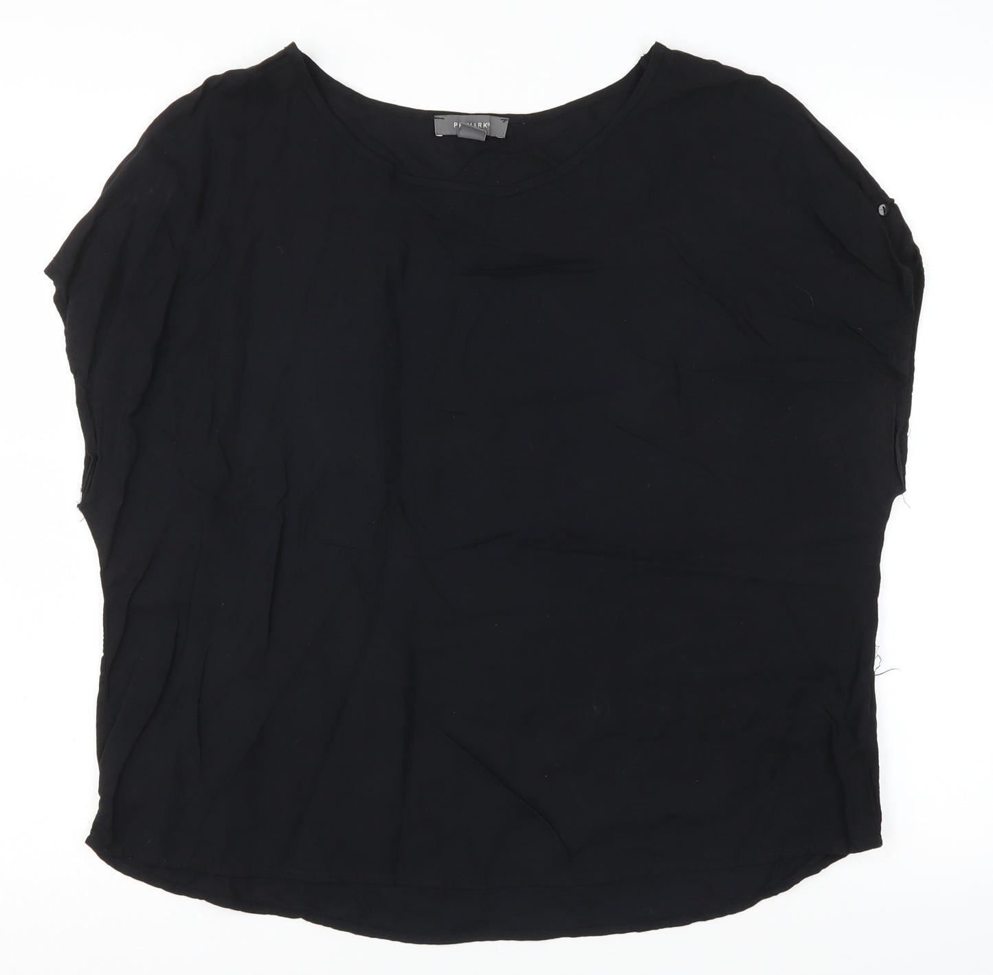 Primark Womens Black   Basic T-Shirt Size 16