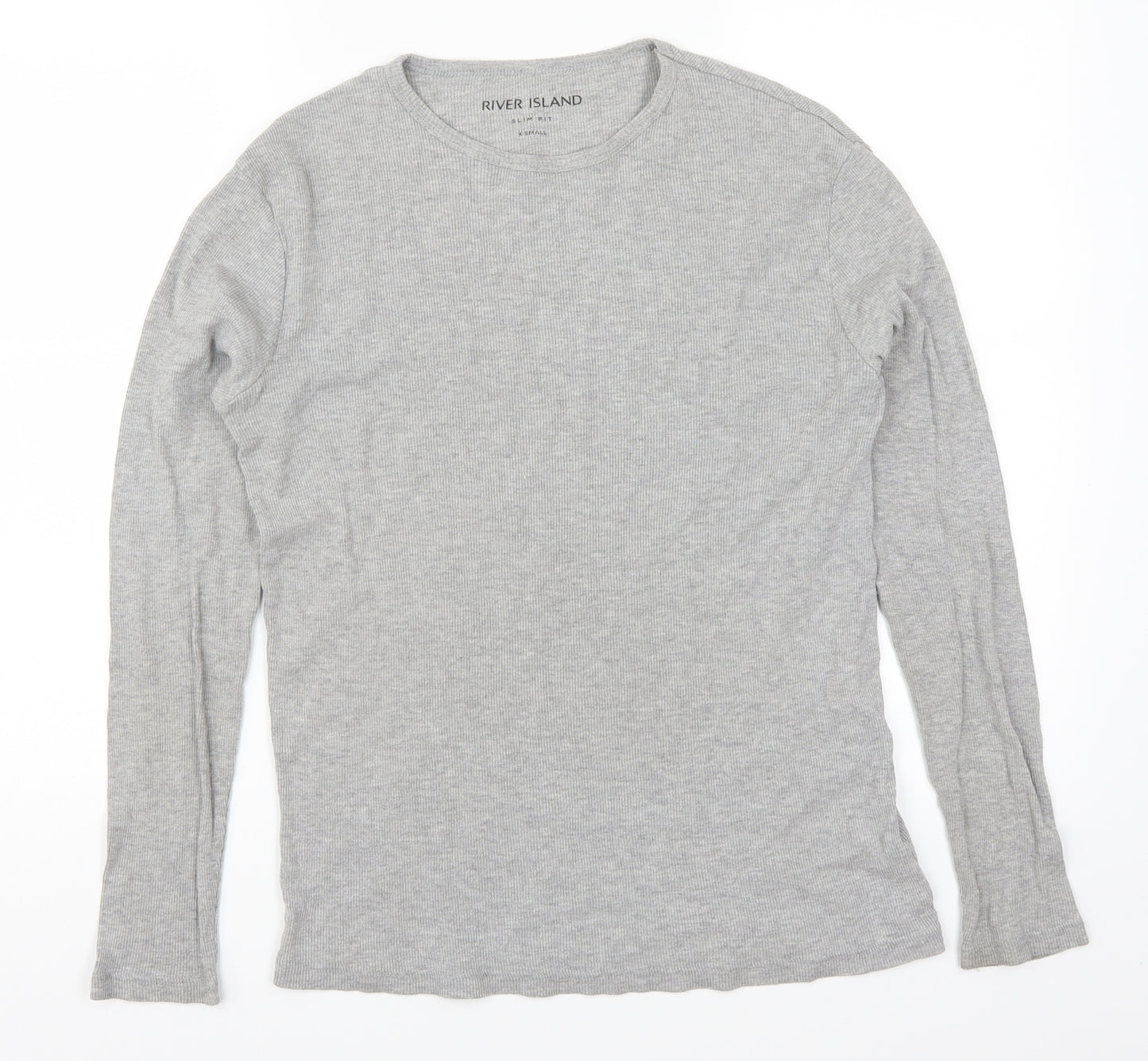 River Island Mens Grey    T-Shirt Size XS