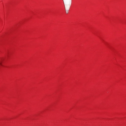 TU Girls Red   Basic T-Shirt Size 18-24 Months  - Dora The Explorer