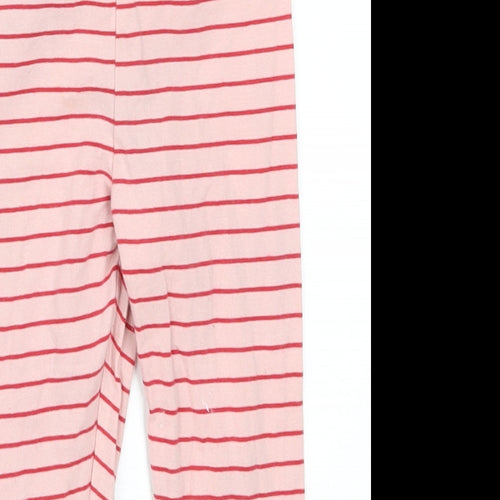 Fred & Flo Girls Pink Striped  Capri Leggings Size 18-24 Months