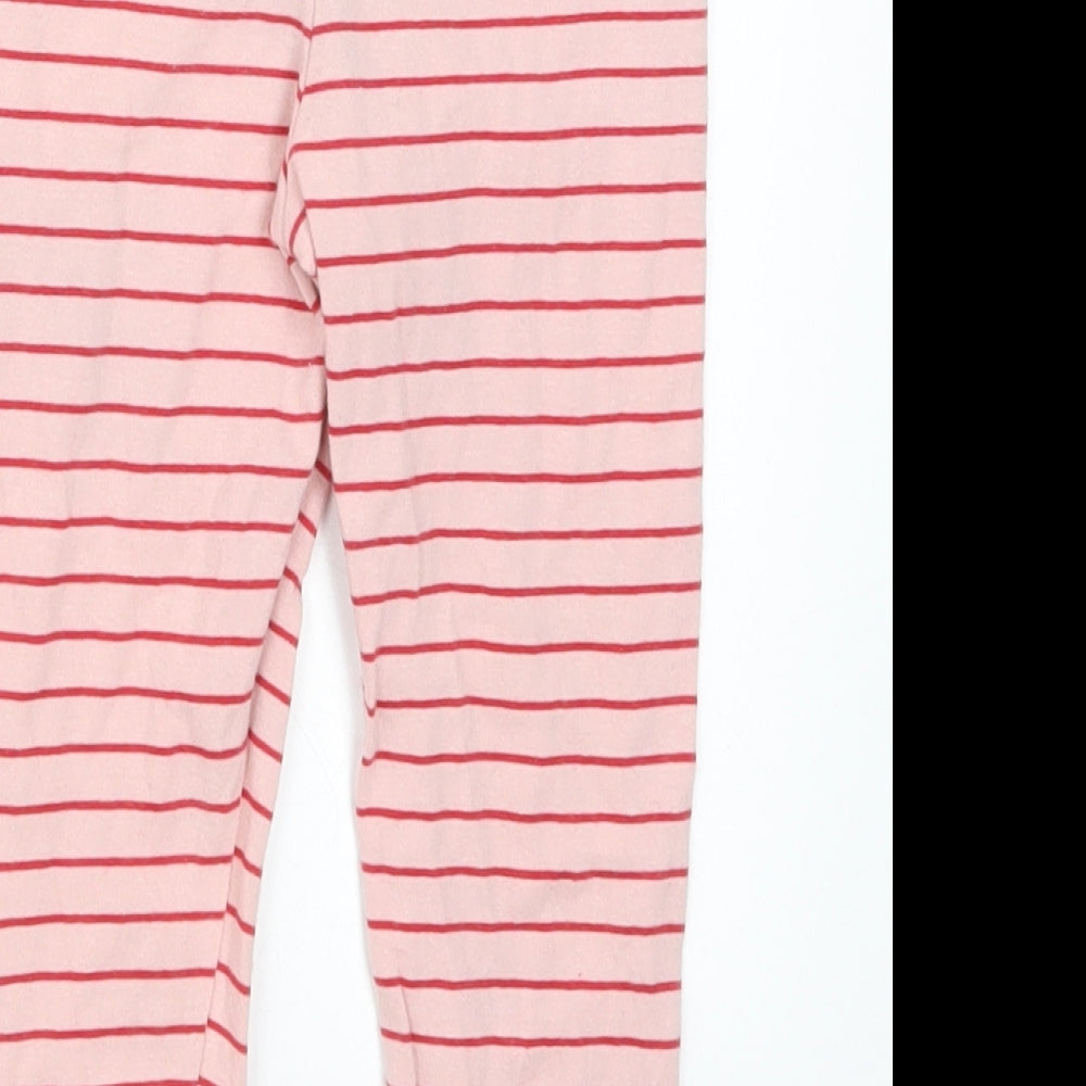 Fred & Flo Girls Pink Striped  Capri Leggings Size 18-24 Months