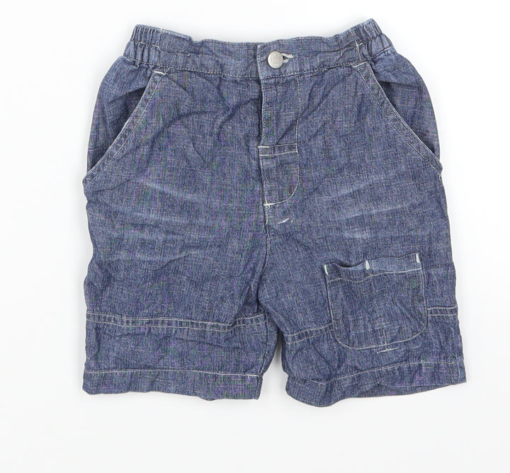 Mini Mode Baby Blue  Denim Cropped Jeans Size 12-18 Months