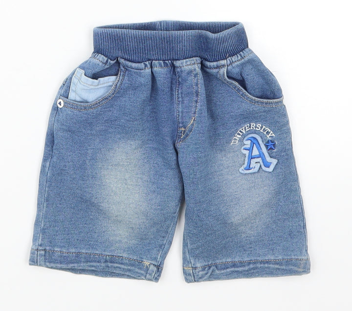 Super Brother Boys Blue Denim Cropped Jeans Size 18-24 Months - University A