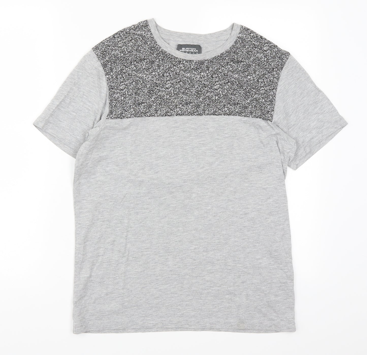 Burton Mens Grey    T-Shirt Size S
