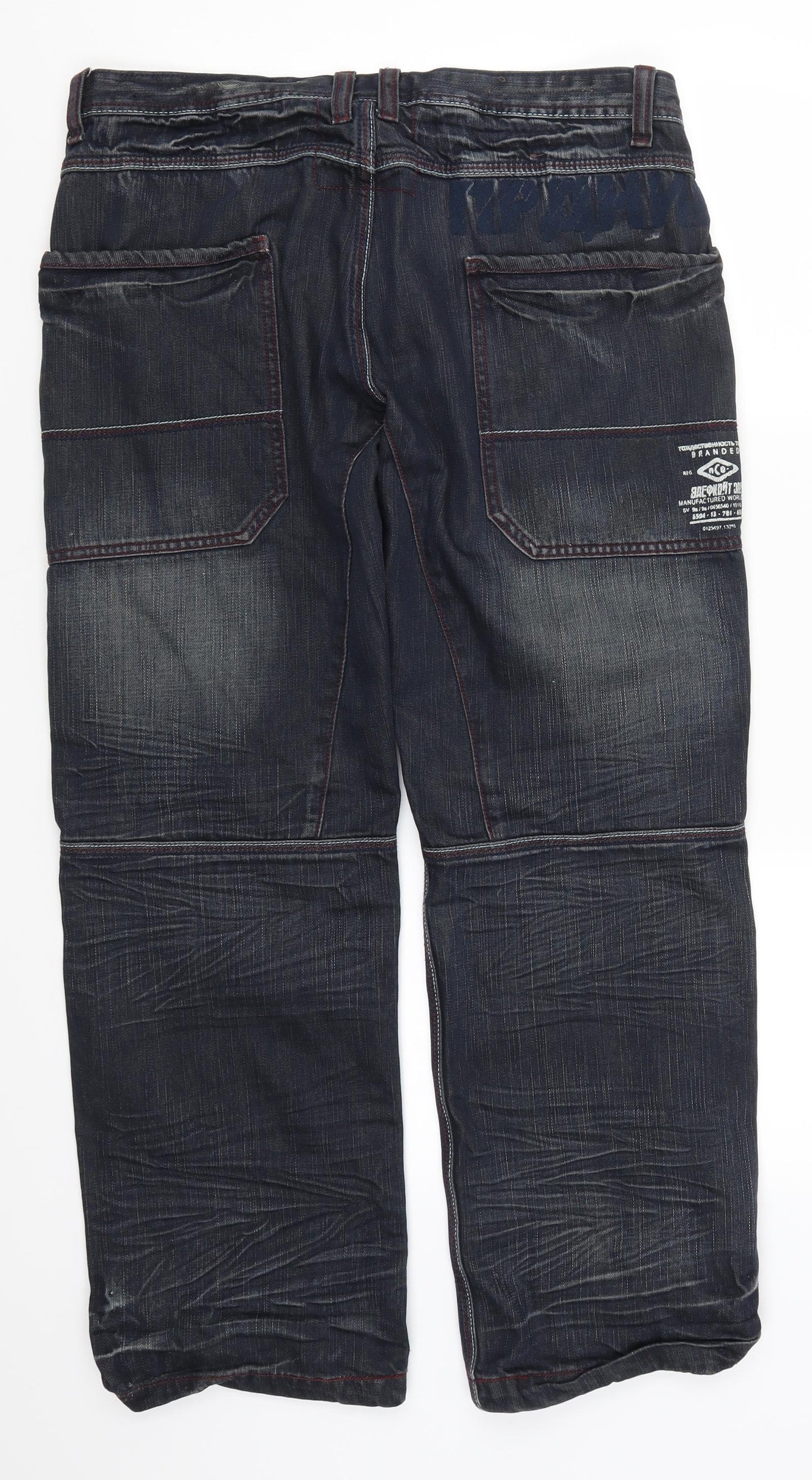 NEXT Mens Blue  Denim Straight Jeans Size 34 L28 in