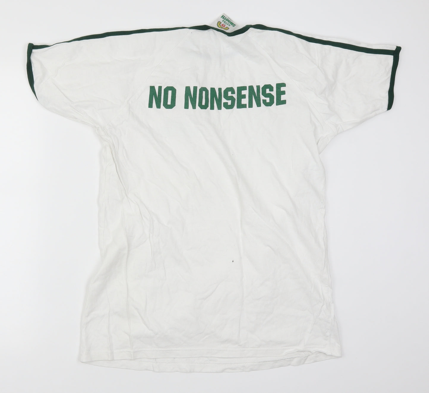 John Smiths Mens White    T-Shirt Size L  - No Nonsense