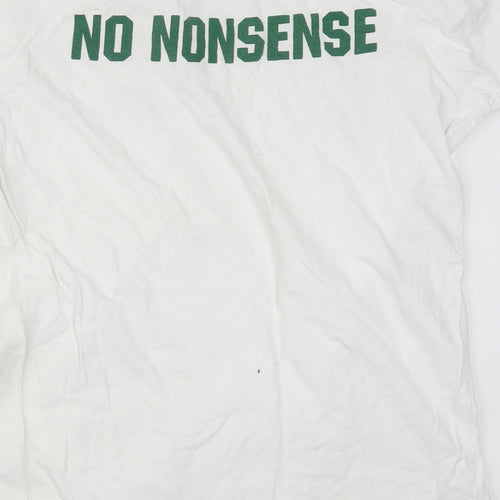 John Smiths Mens White    T-Shirt Size L  - No Nonsense