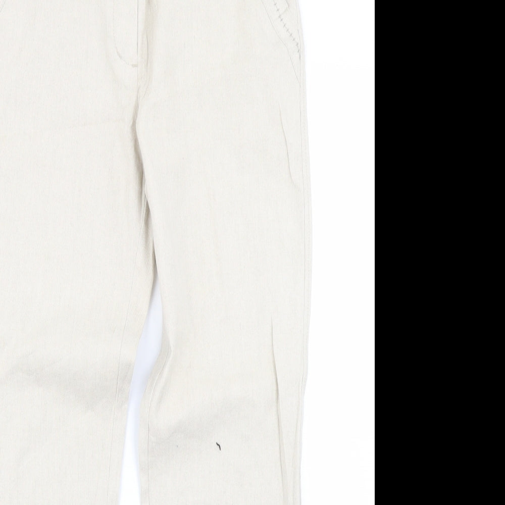 Per Una Womens Beige   Trousers  Size 10 L26 in