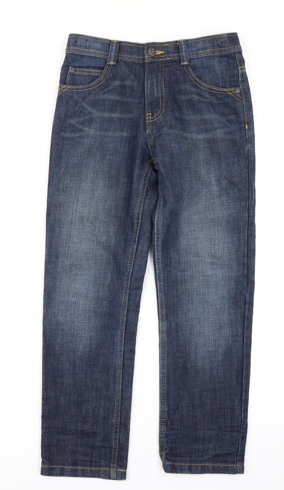 M&S Boys Blue  Denim Straight Jeans Size 9-10 Years