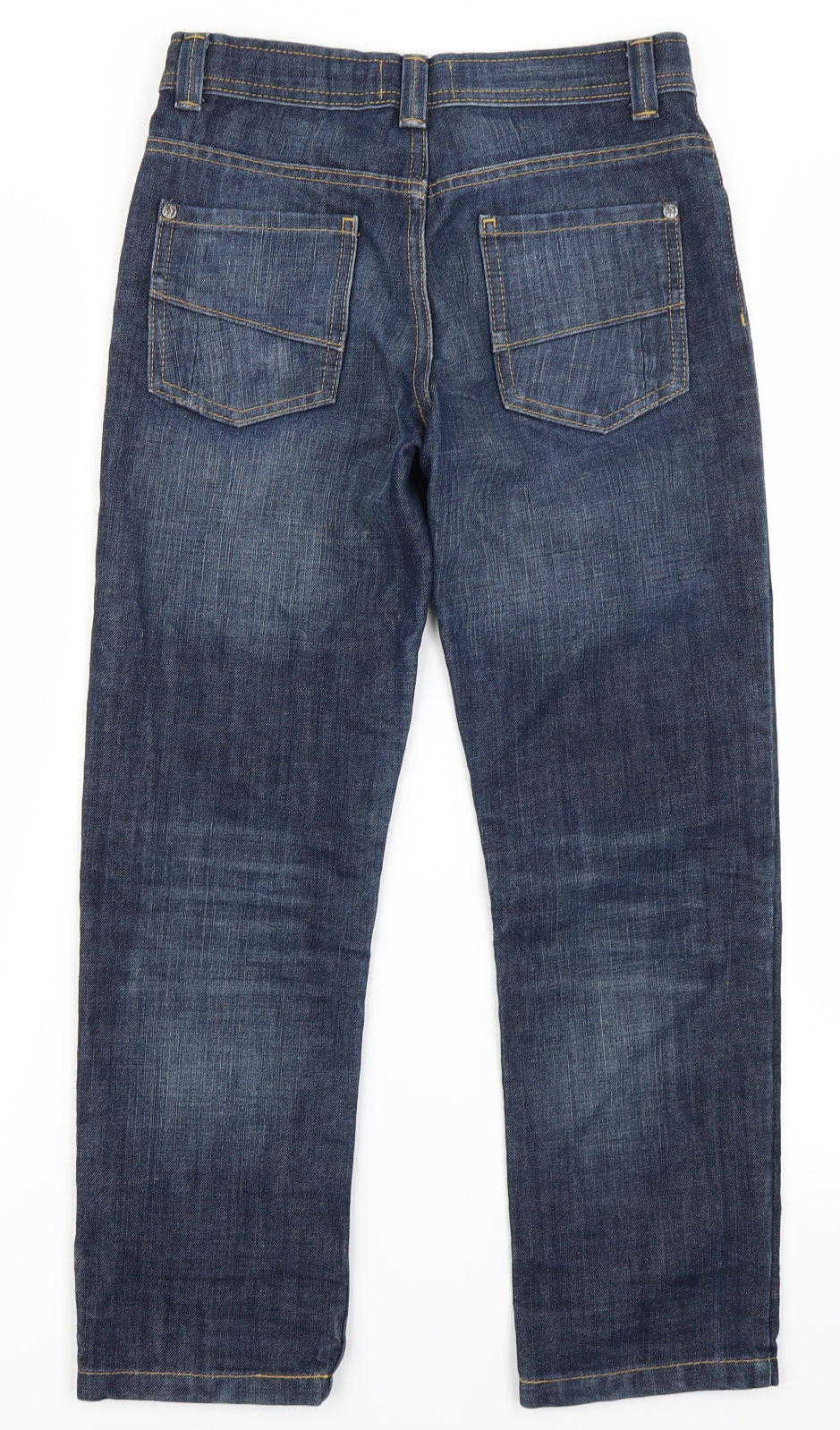 M&S Boys Blue  Denim Straight Jeans Size 9-10 Years