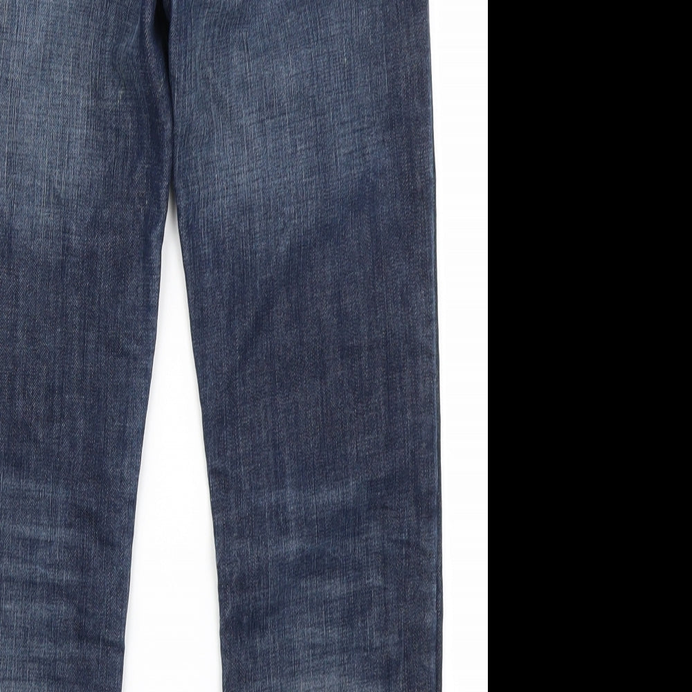 M&S Boys Blue  Denim Straight Jeans Size 9-10 Years