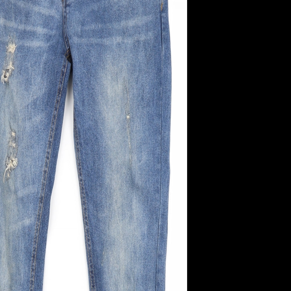 Brave Soul Mens Blue  Denim Skinny Jeans Size 32 in L28 in