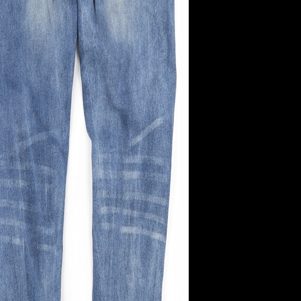 Brave Soul Mens Blue  Denim Skinny Jeans Size 32 in L28 in