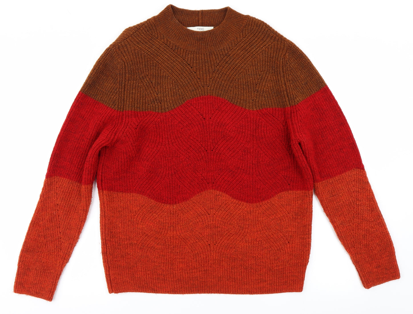 NEXT Womens Red  Knit Pullover Jumper Size 16