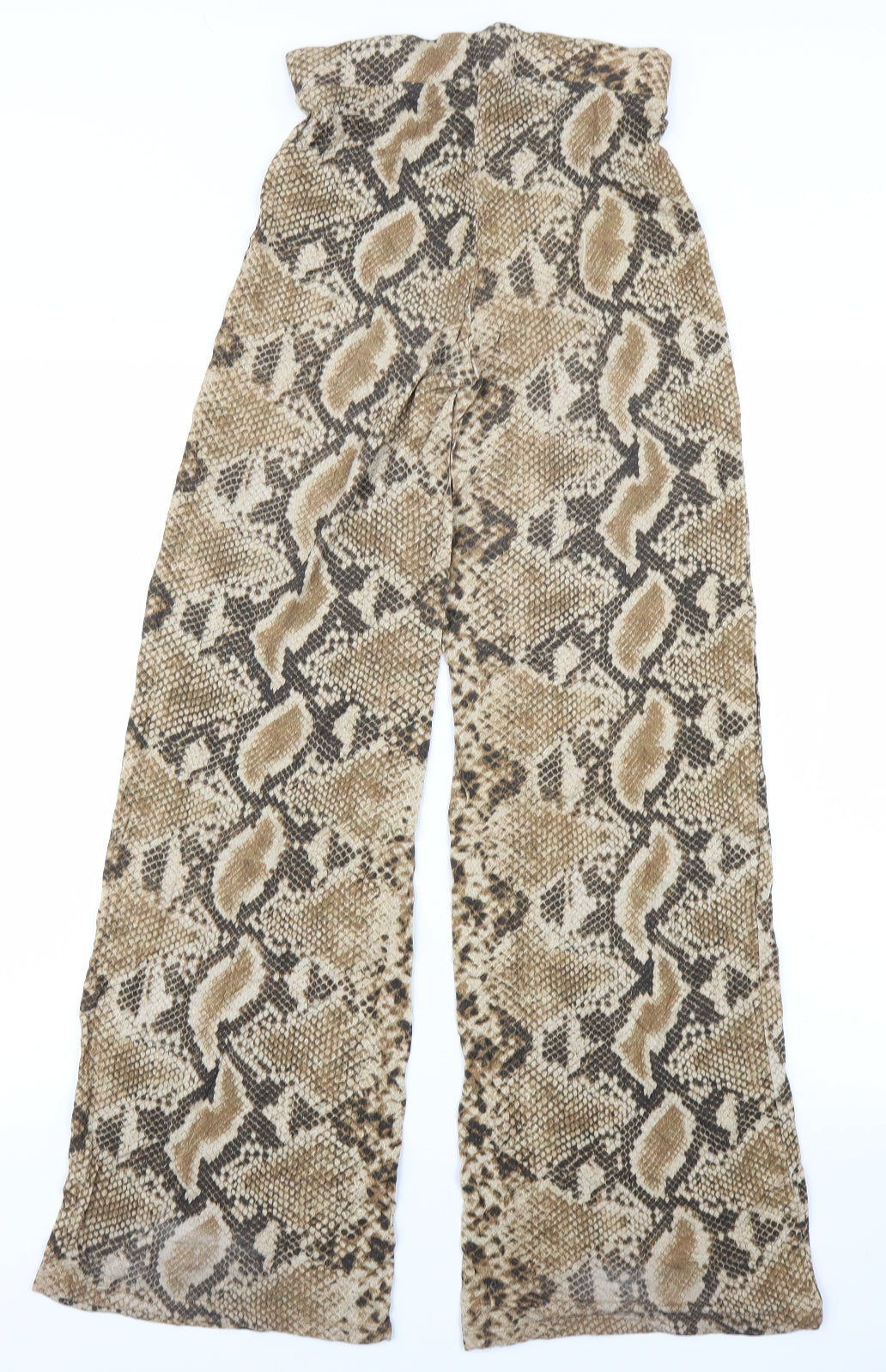 Zara Womens Brown Animal Print  Trousers  Size S L30 in