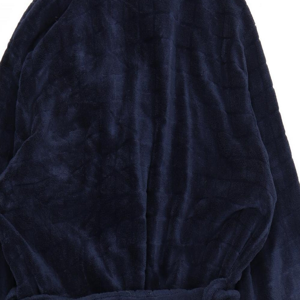 Jasper Conran Mens Blue Solid   Robe Size XL