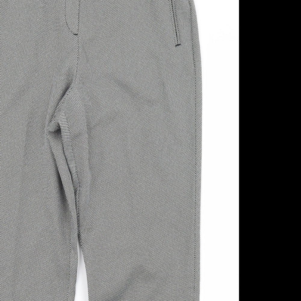 Classic Womens Black Polka Dot  Trousers  Size 14 L25 in