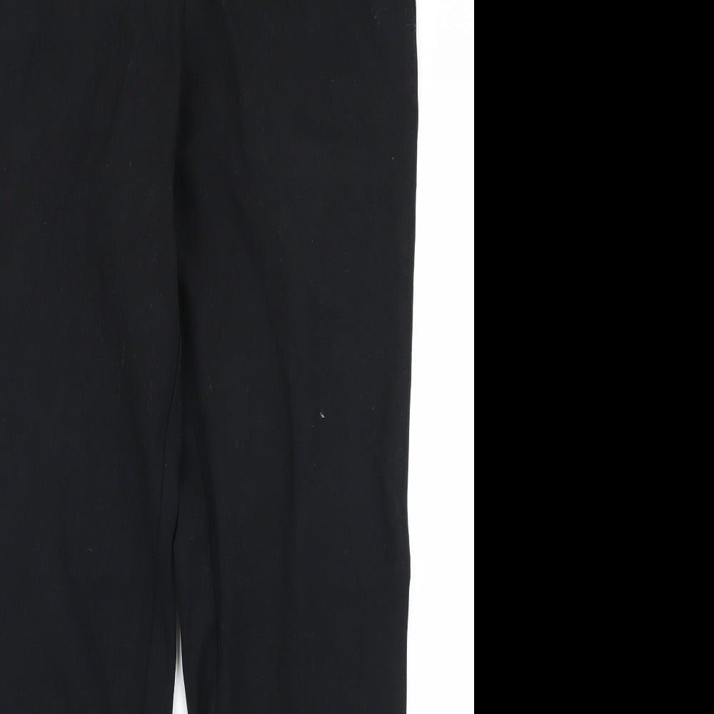 M&S Collection Womens Black   Trousers  Size 10 L26 in