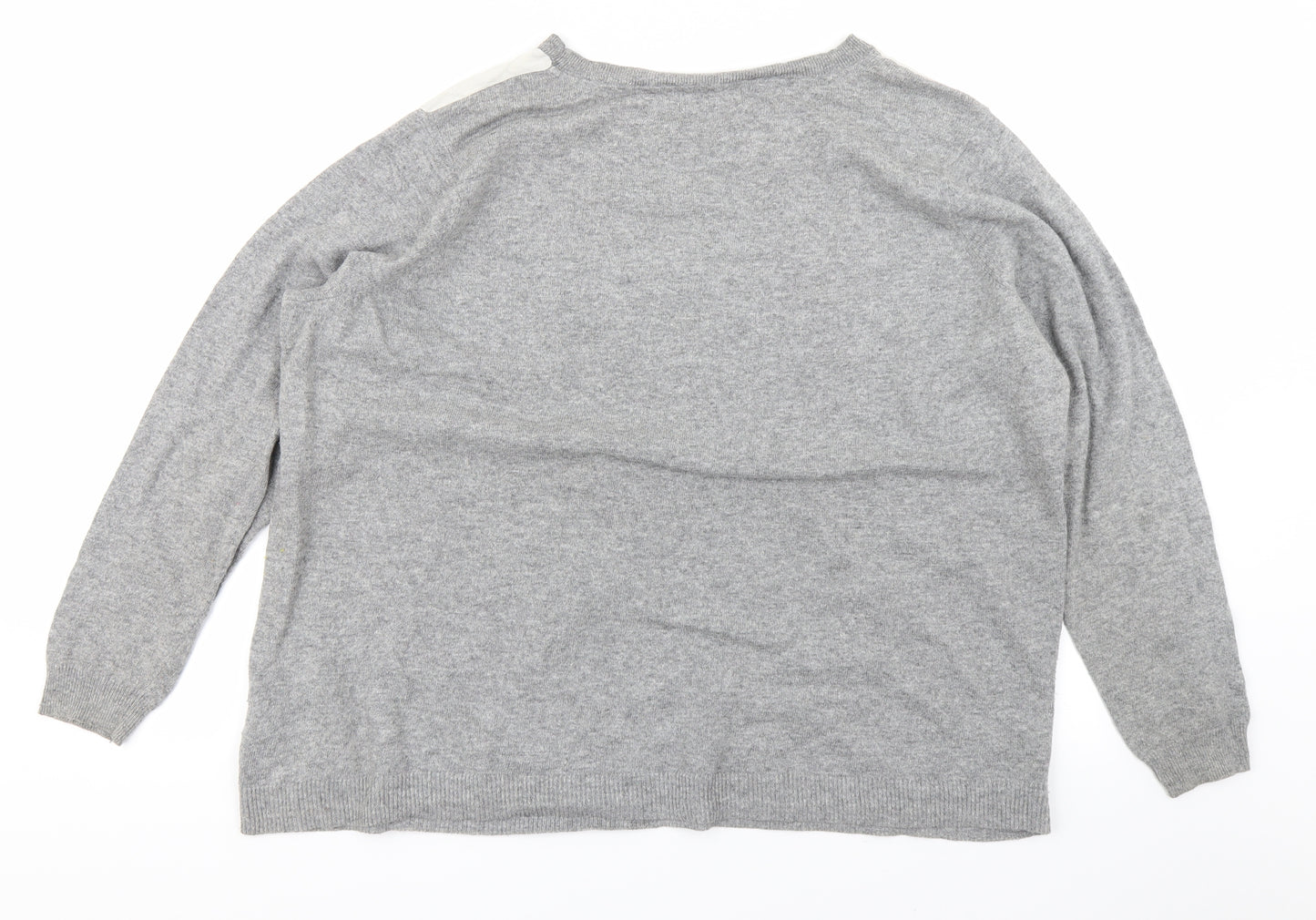 Debenhams Womens Grey  Knit Basic T-Shirt Size 22