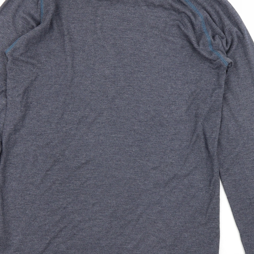 Preworn Mens Blue   Basic T-Shirt Size L  - Base Layer