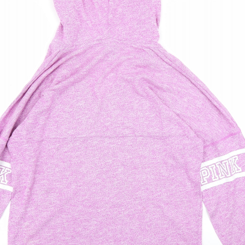PINK Womens Pink   Pullover Hoodie Size M