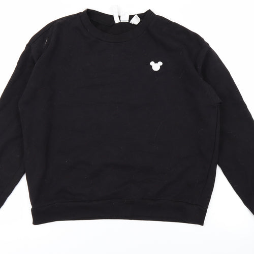 Divided Womens Black   Pullover Sweatshirt Size M